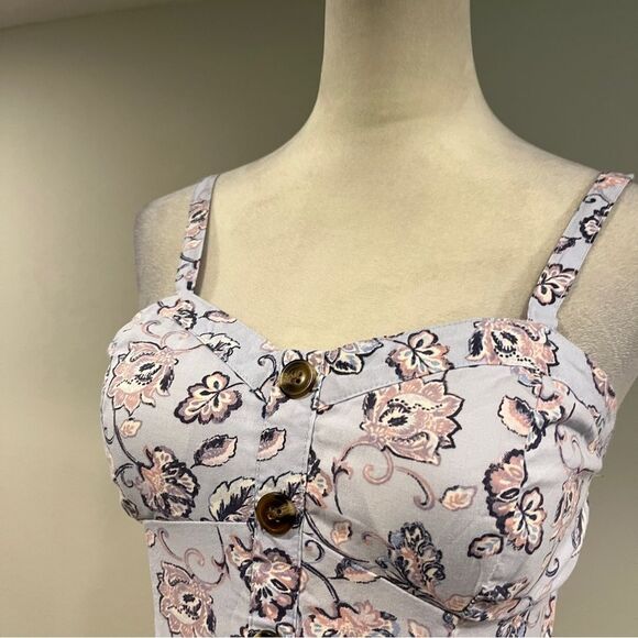 Wallflower Floral mini Romper with straps size small - Picture 2 of 14